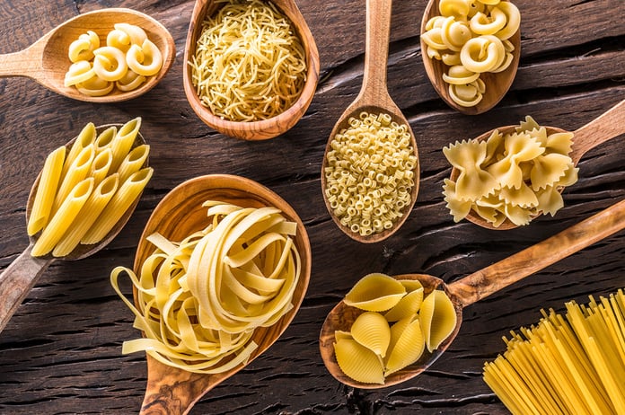 Pasta shapes