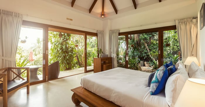 sustainable hotel room