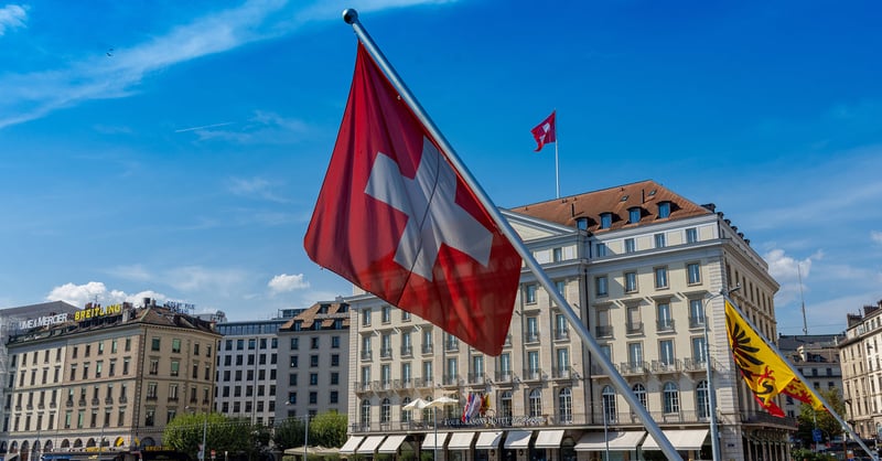 Photography of an hotel in Switzerland