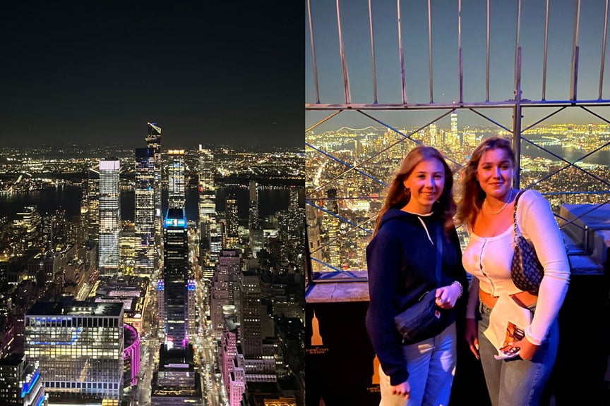 Alessia Frick während ihrem Sprachaufenthalt in New York