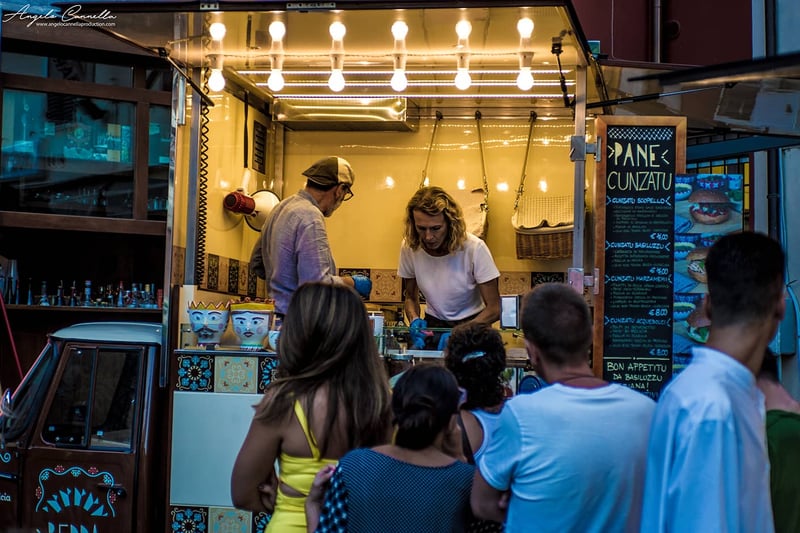 A Sicilian food truck in Milan