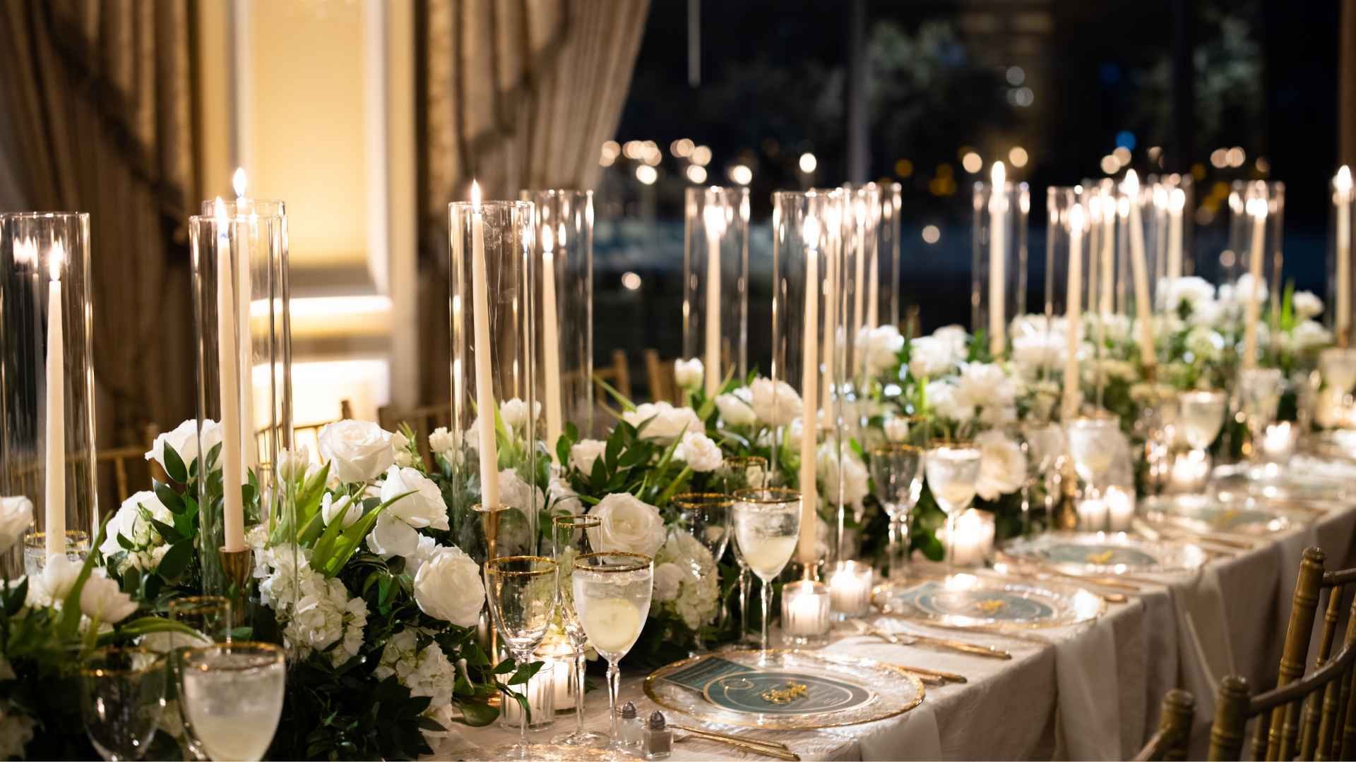 Table settings candle