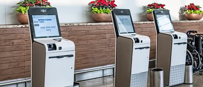 self-service check-in kiosk