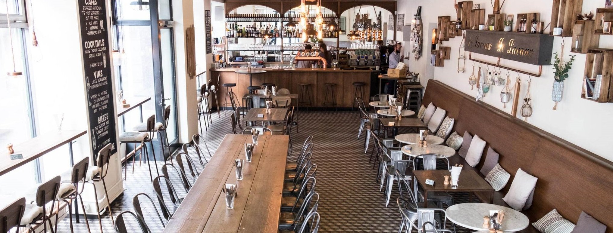 tables inside the restaurant