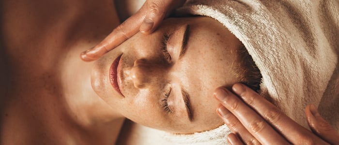 Woman in a spa