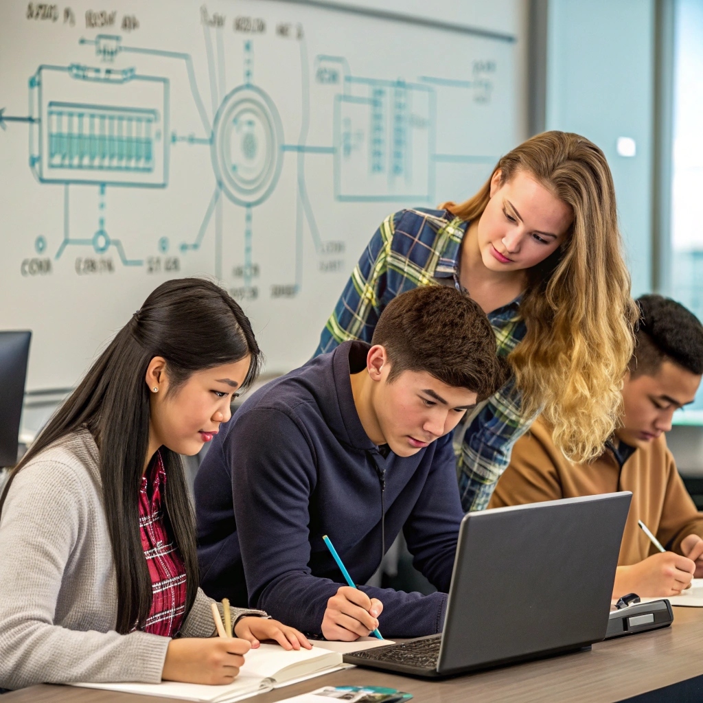 students learning engineering