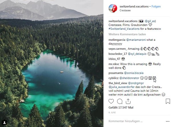 Instagram-Crestasee-Graubünden