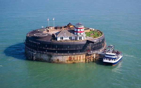 Hotel in the middle of island