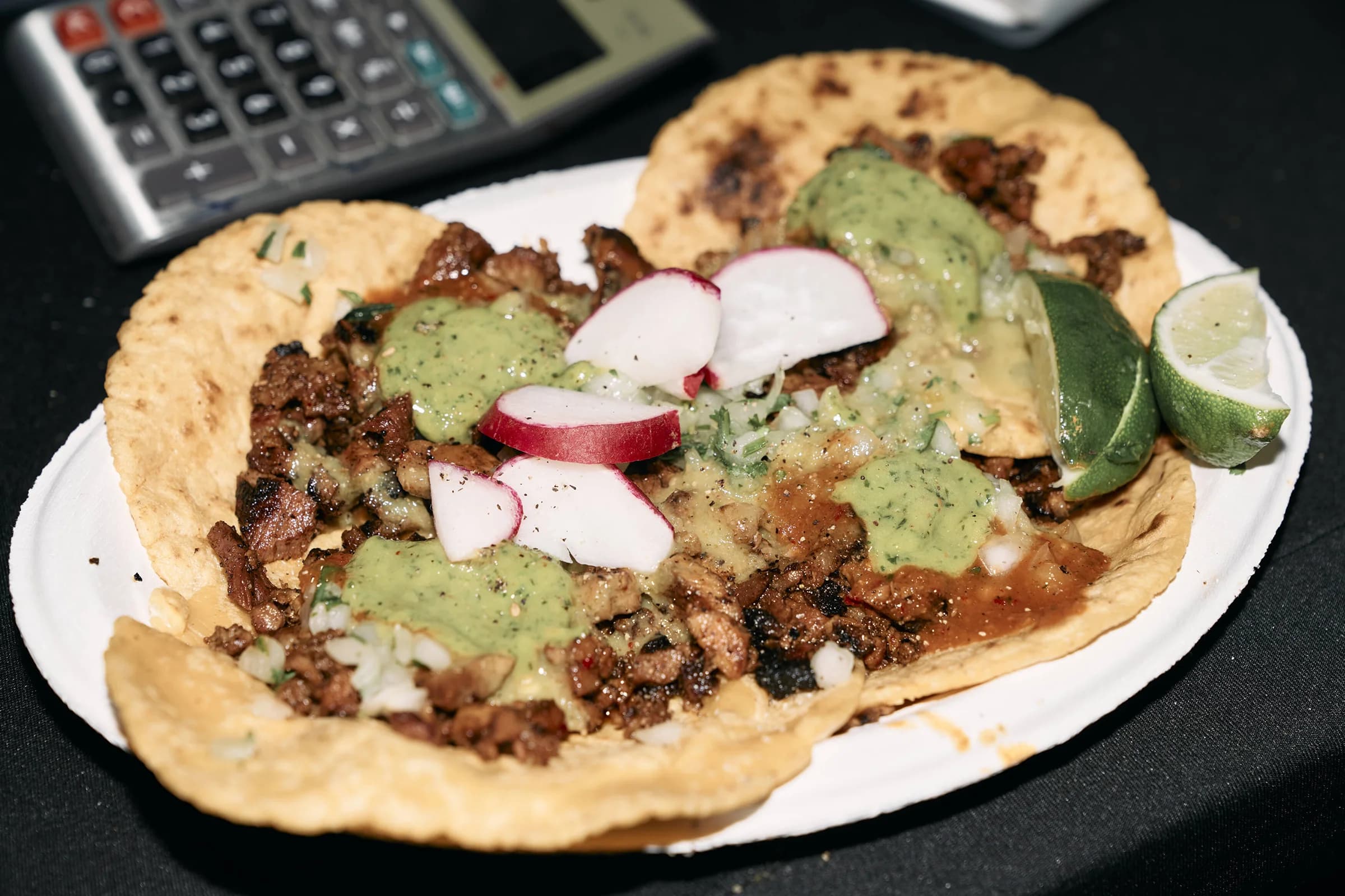 Street food style taco 