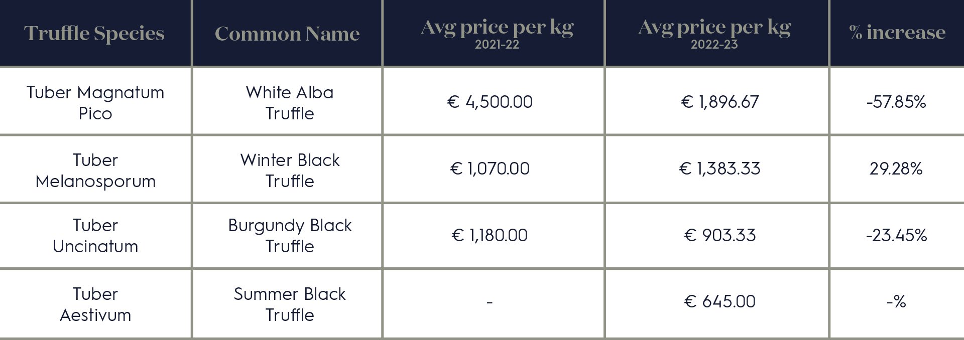 Truffle Prices 2024 and Complete Truffle Guide
