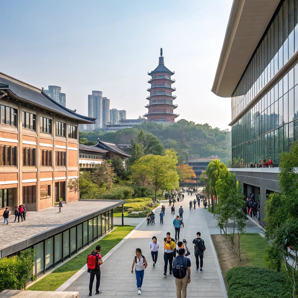 University campus in China