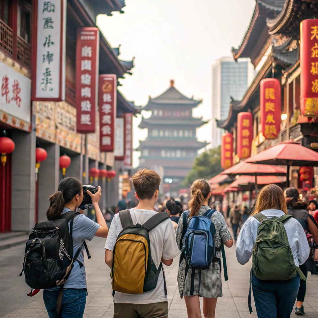 american college students exploring china