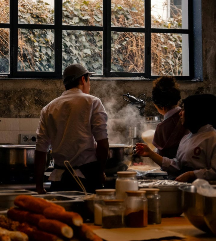 Busy kitchen
