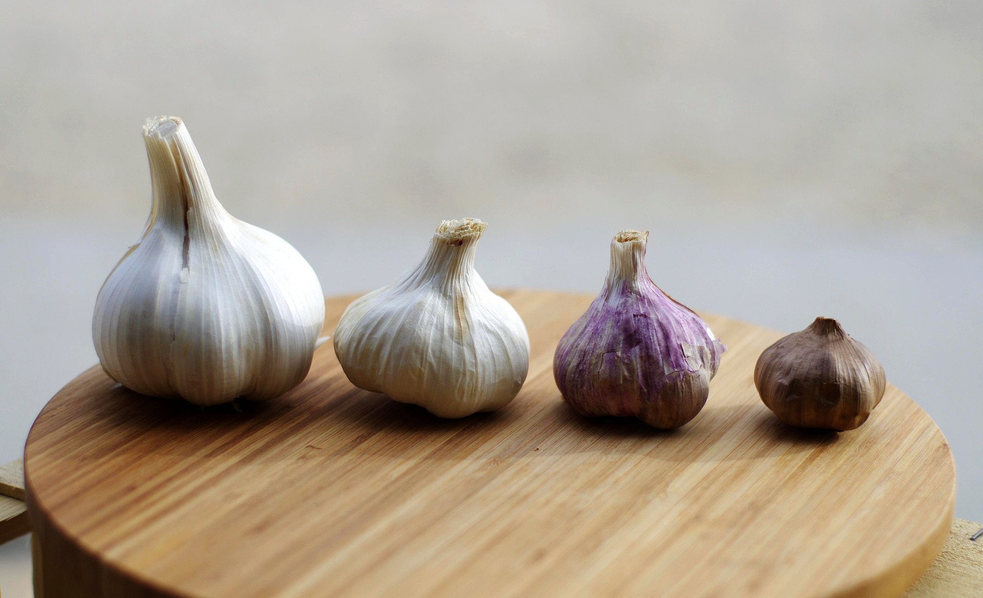 Different types of garlic