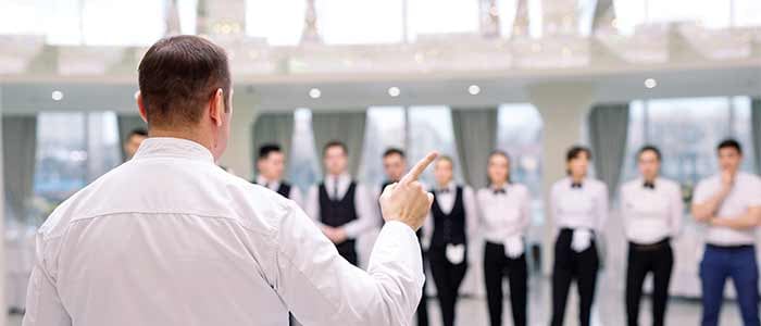 hotel staff coordinating