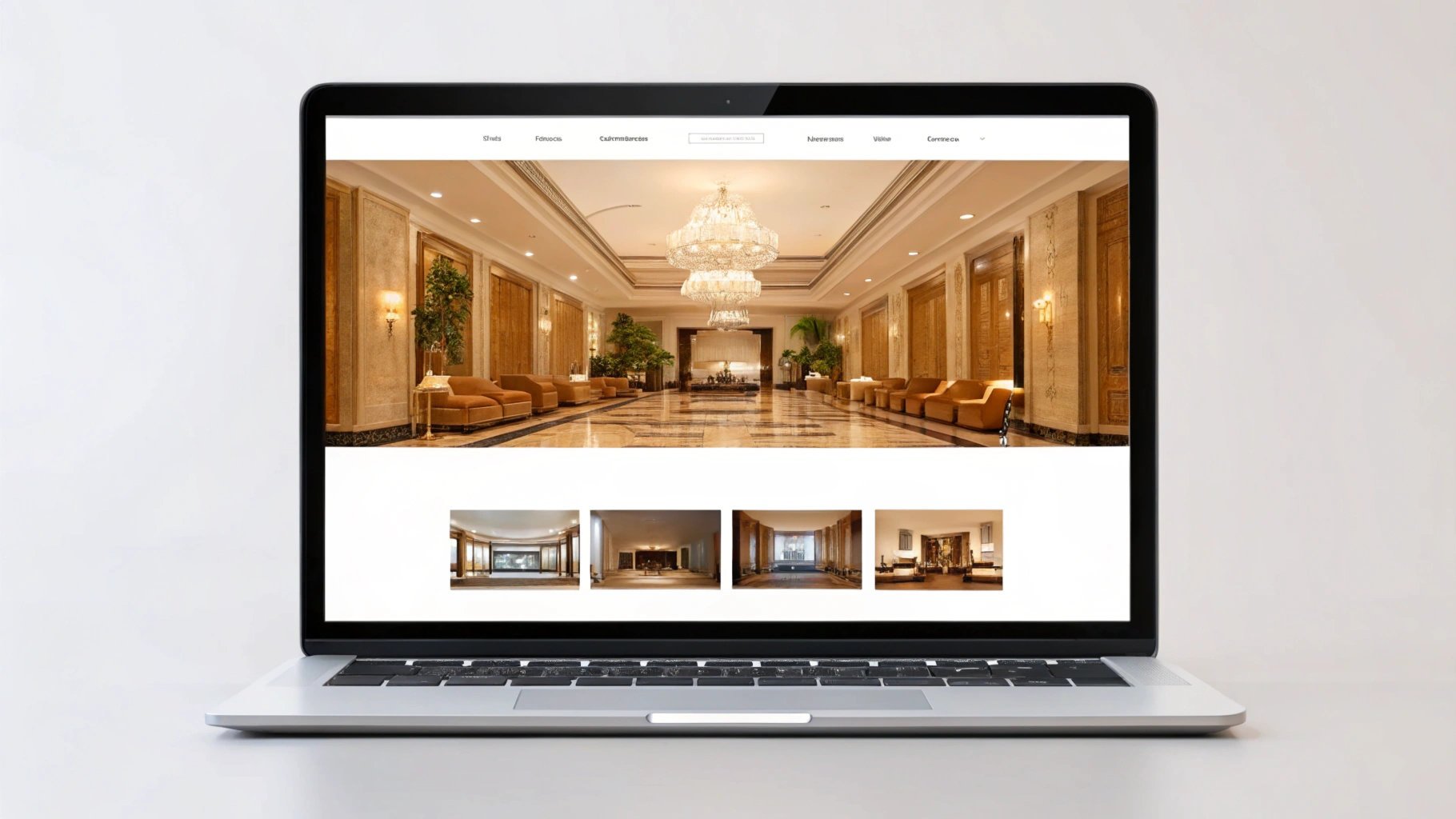 Hotel website mockup