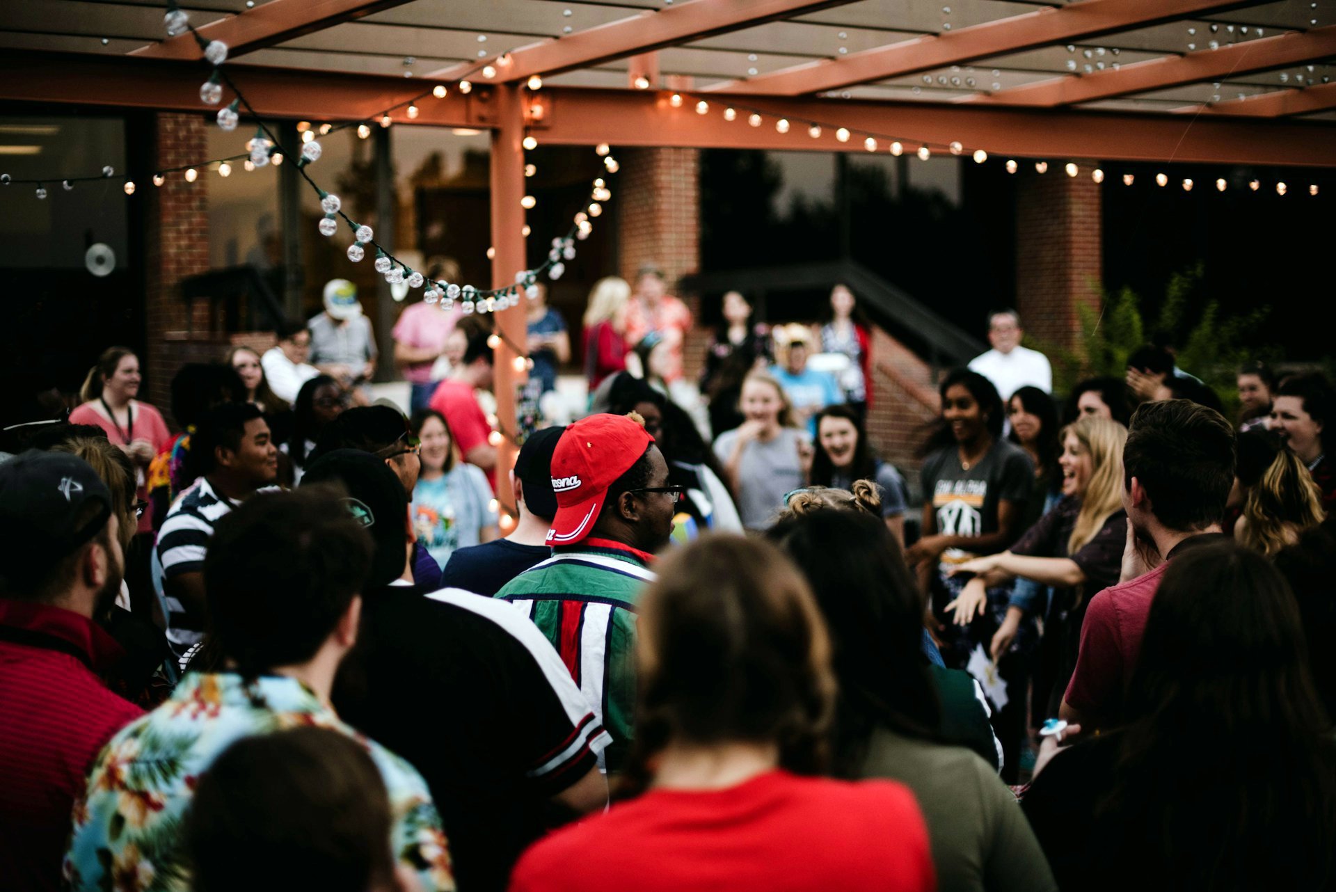 People at a local event