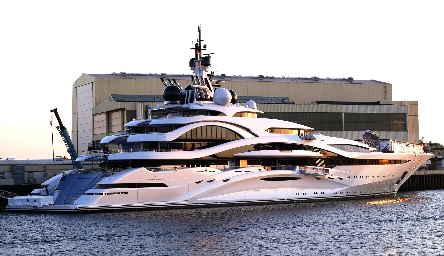 A luxury yacht