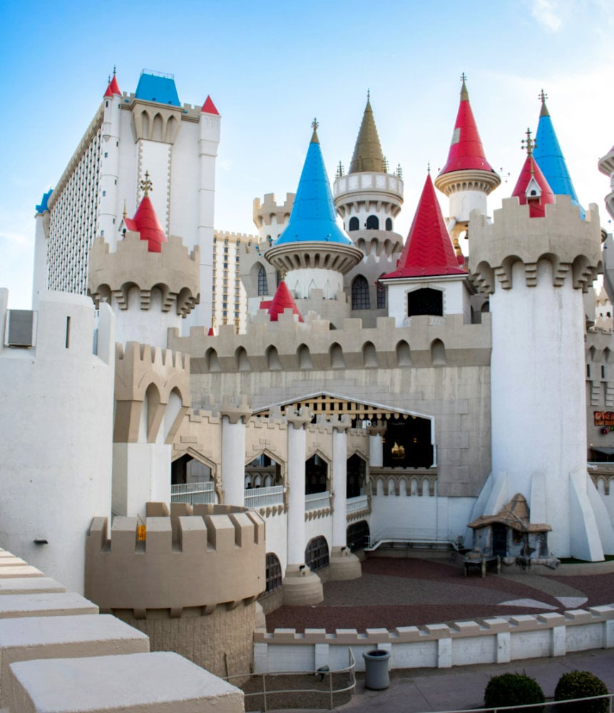 A medieval themed hotel in Vegas