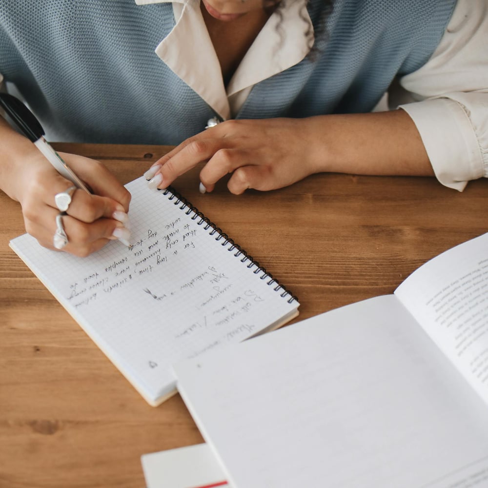 Person taking notes