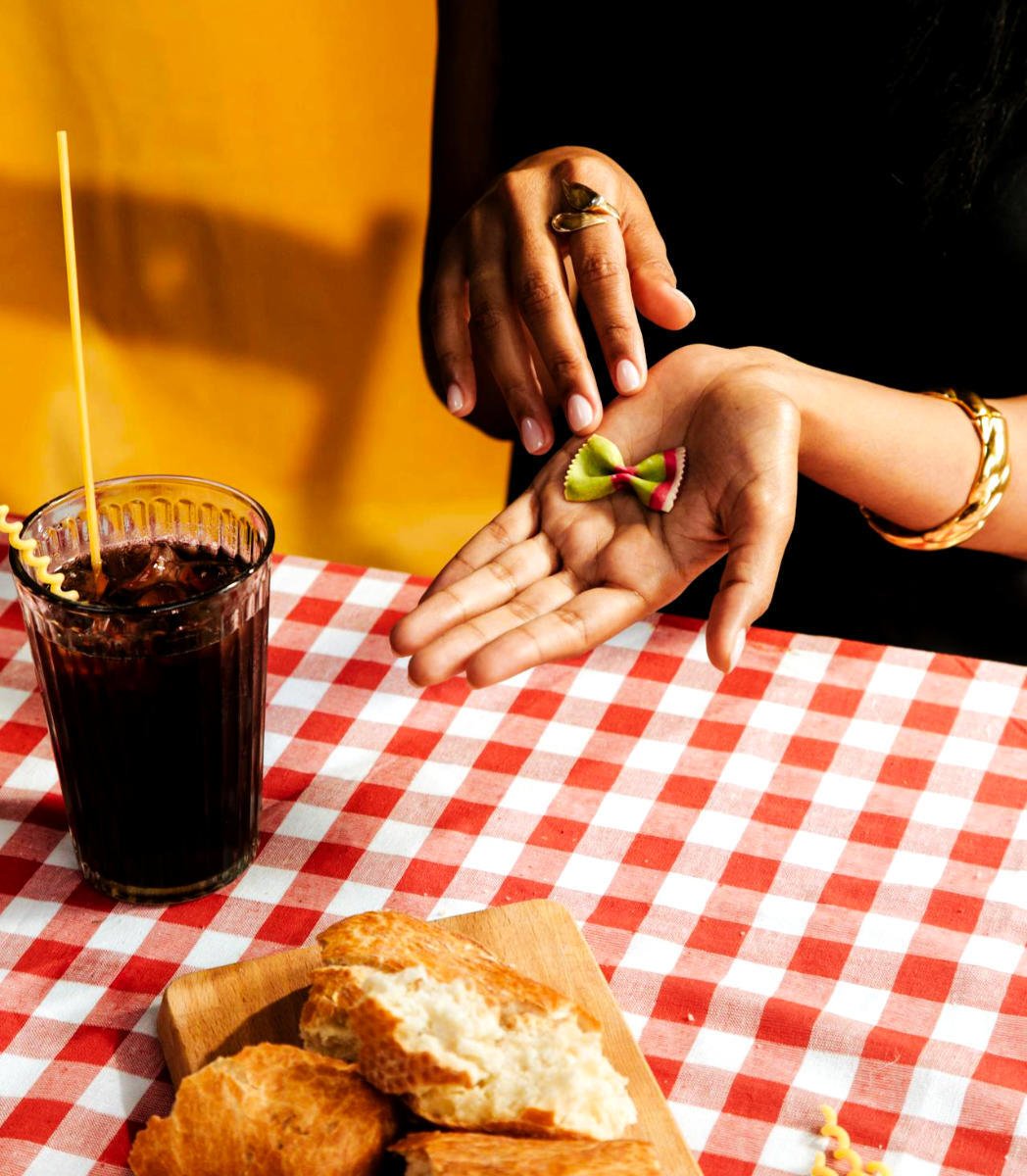 Pasta shaped accessory