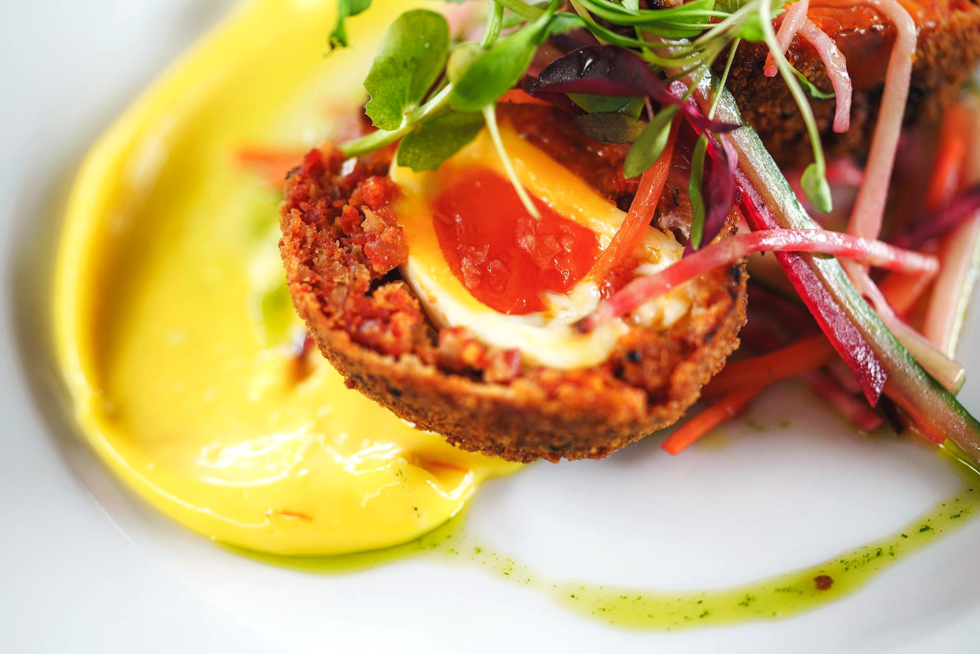 Fried quail egg
