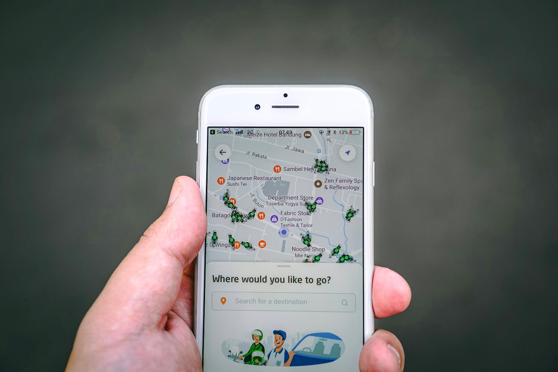 Ride hailing app