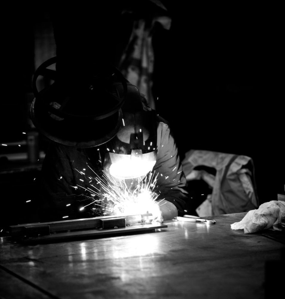 Person welding