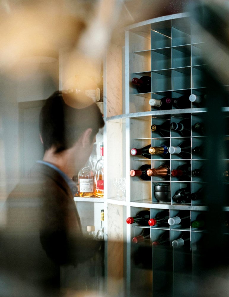 Stocking up a wine cellar