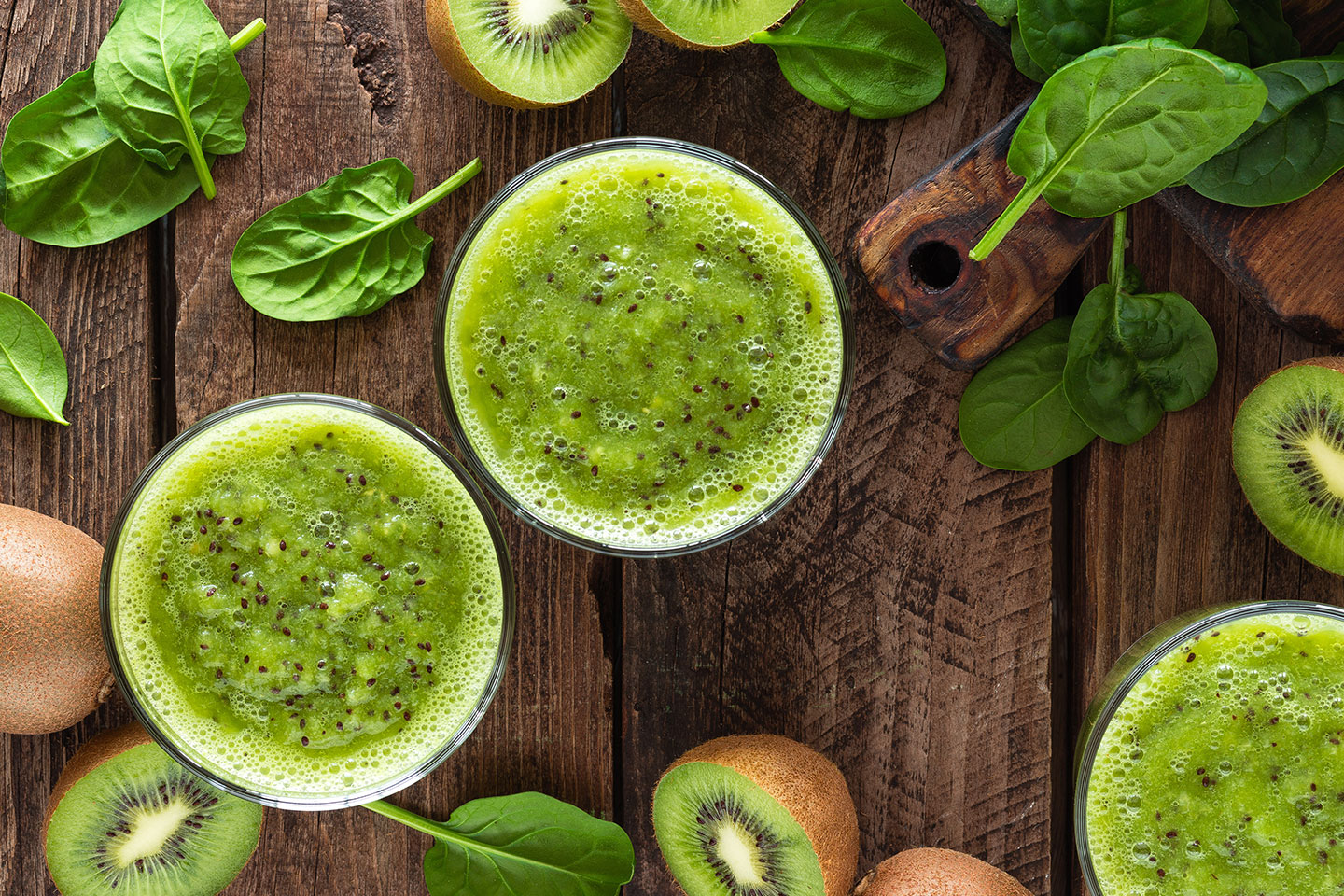 The 5 main benefits of green vegetable drinks