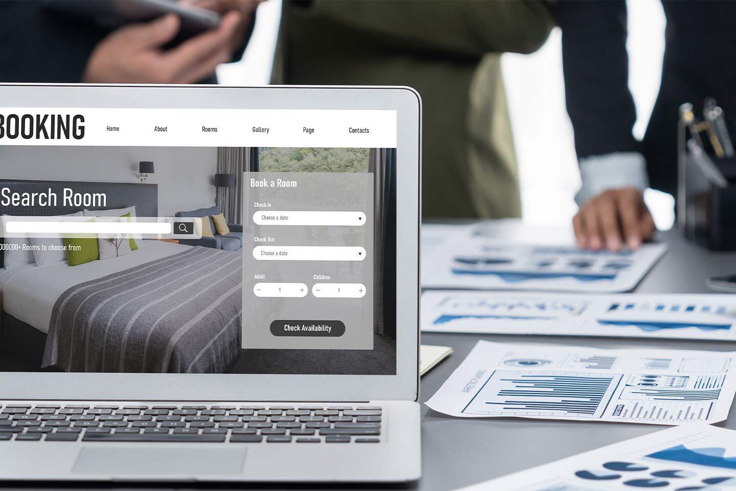 group trying to assess the price of the hotel