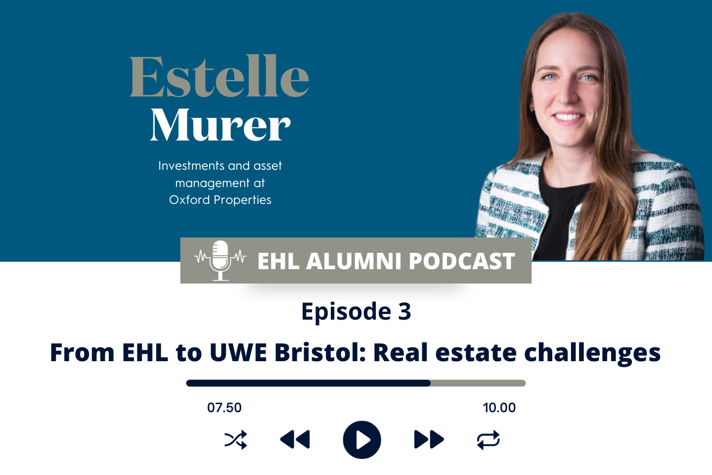 Image représentant From EHL to UWE Bristol: Estelle Murer takes on the Challenge of Real Estate Investment
