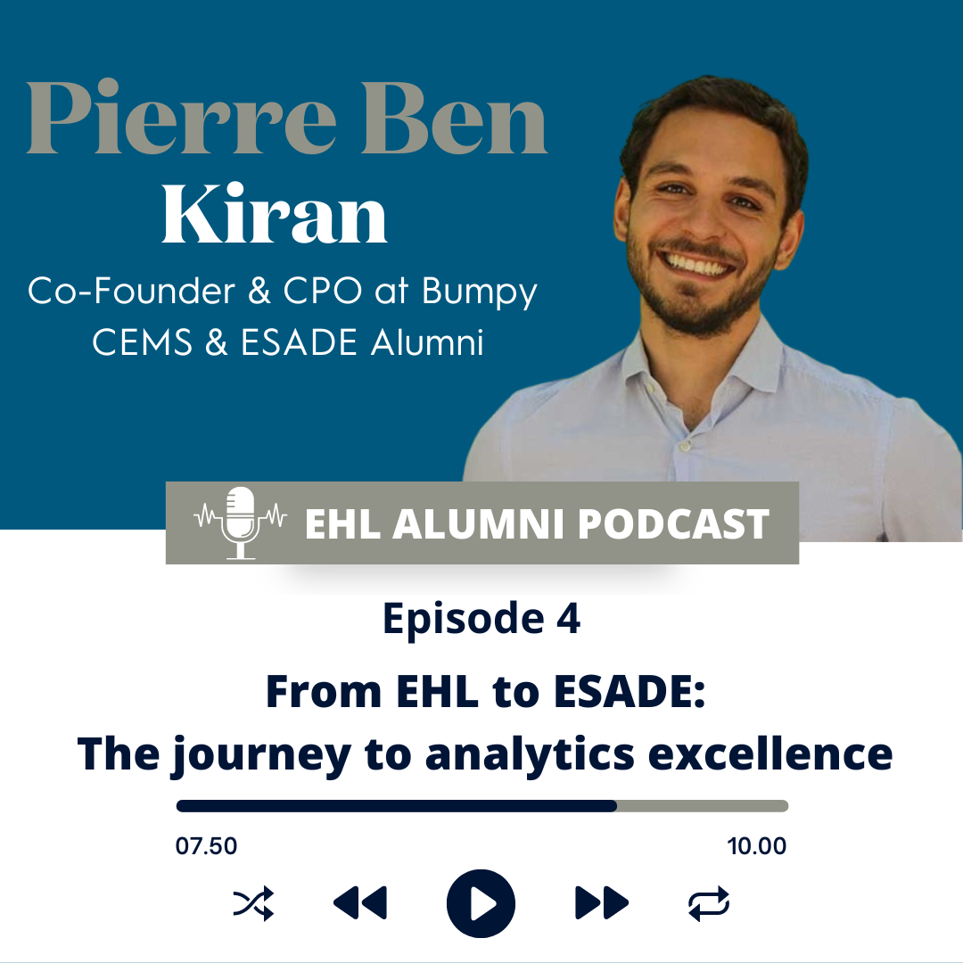 Image représentant From EHL to ESADE: Pierre Ben Kiran and his journey to Analytics Excellence